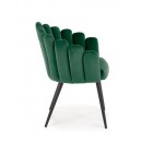 Стул HALMAR K410 темно-зеленый/черный